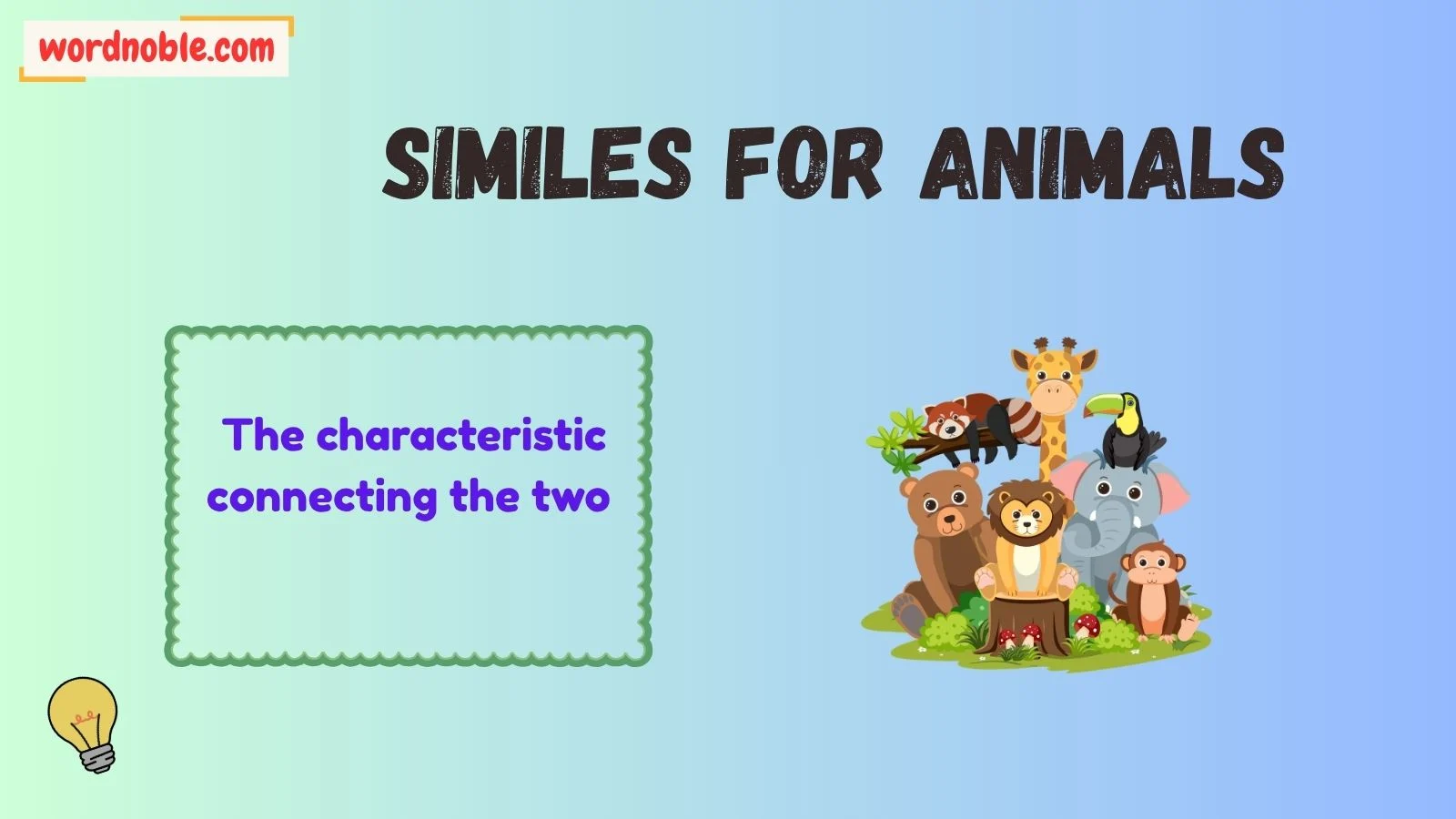 similes for animals