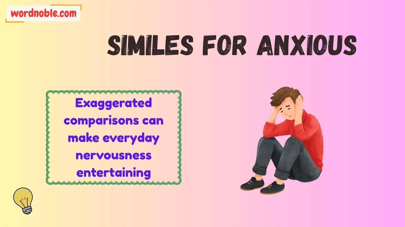 similes for anxious