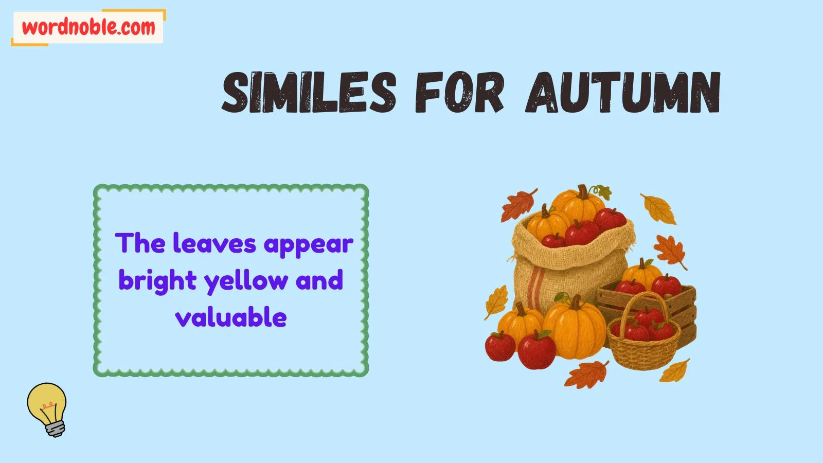 similes for autumn