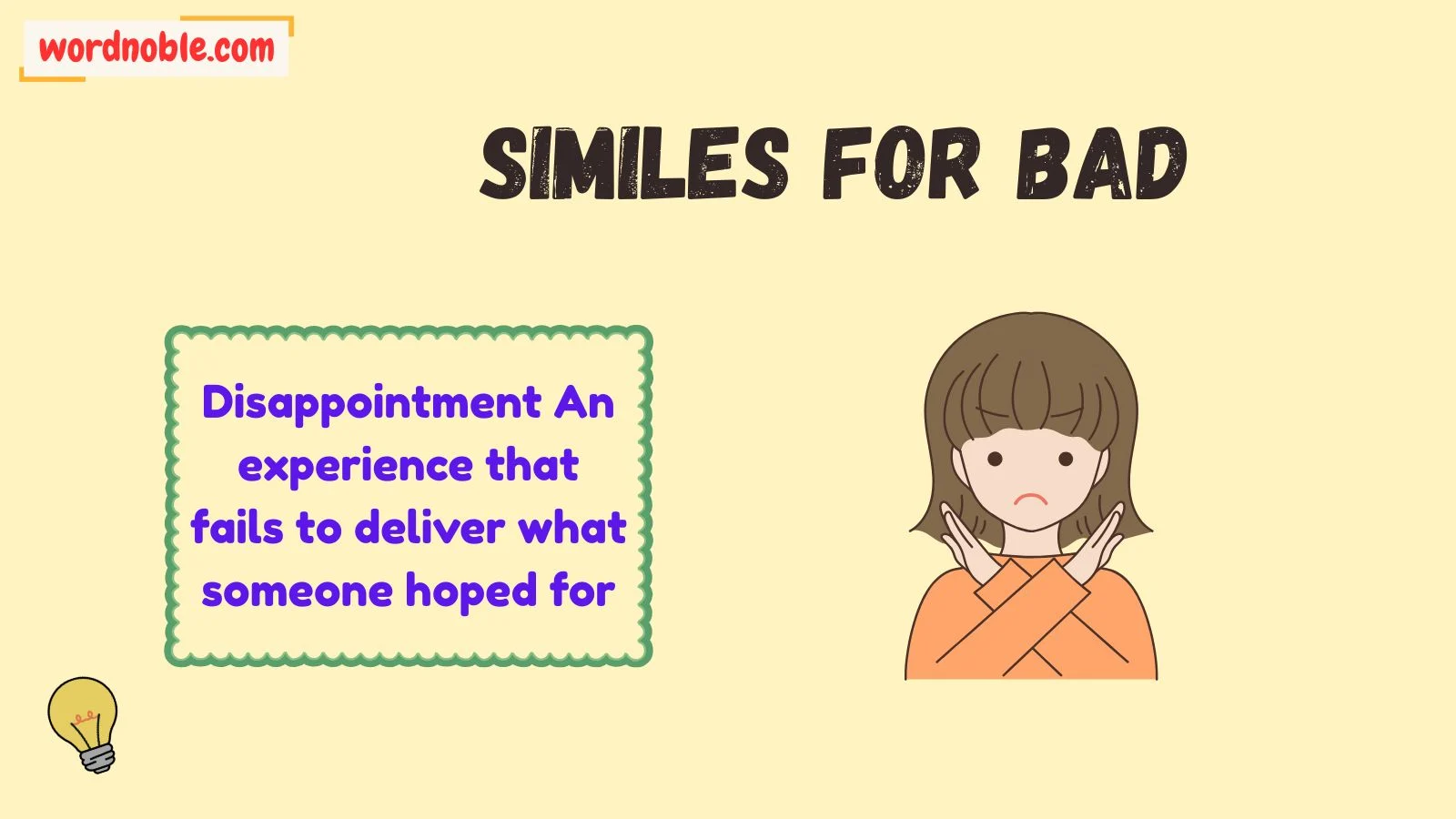 similes for bad