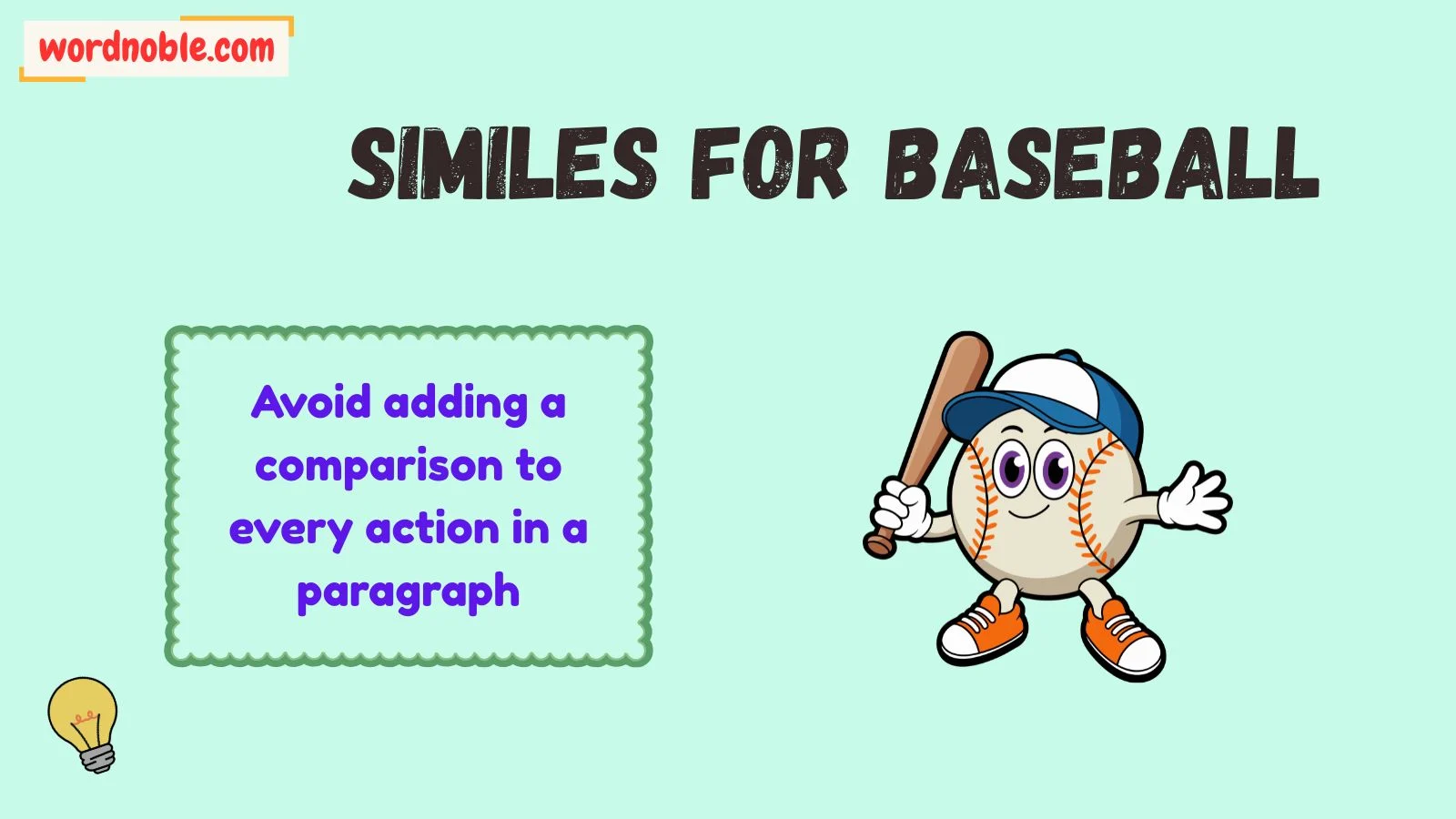 similes for baseball