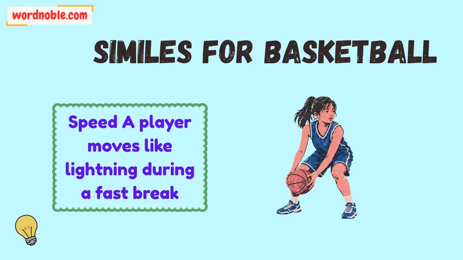similes for basketball