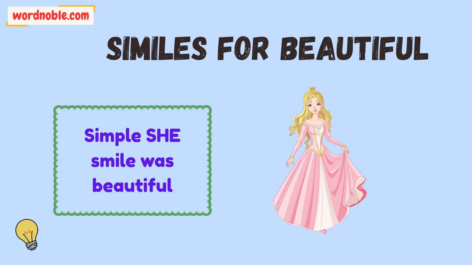 similes for beautiful