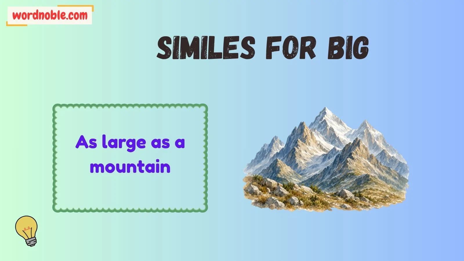 similes for big