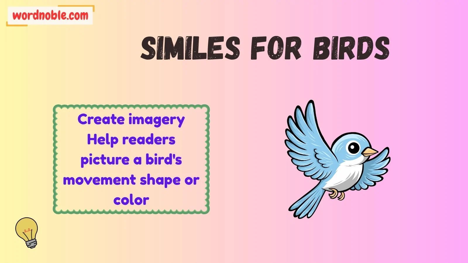 similes for birds
