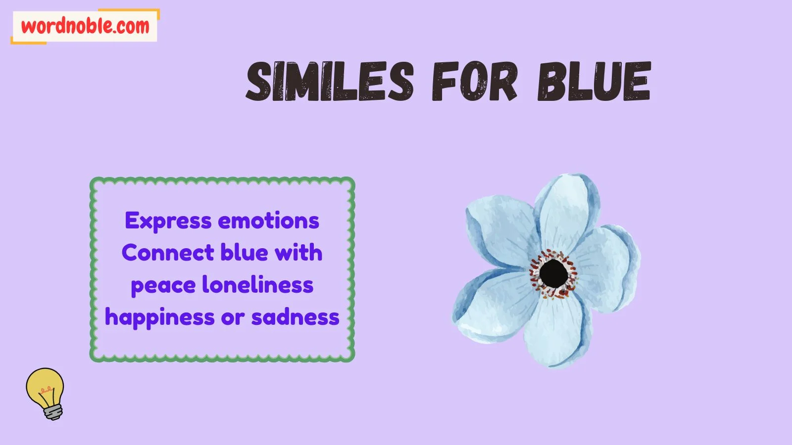 similes for blue
