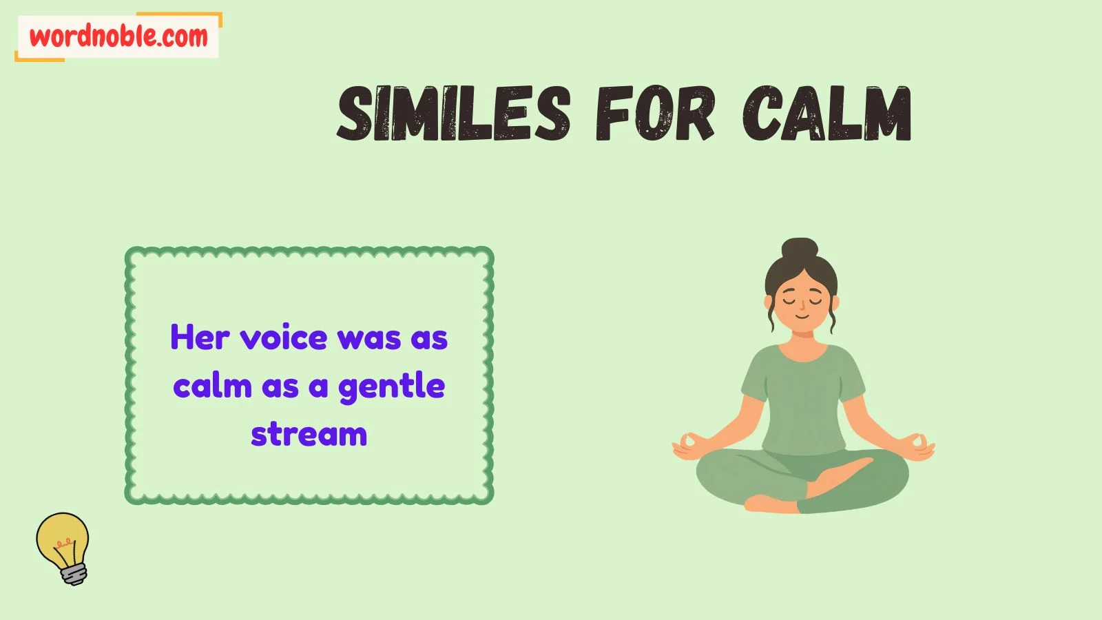 similes for calm