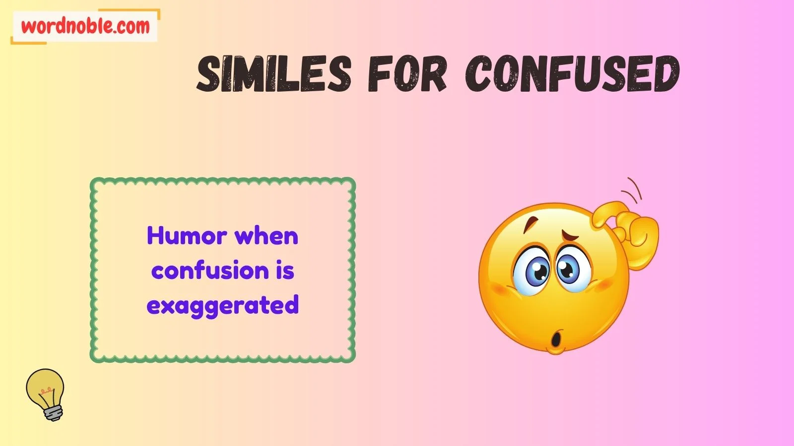 similes for confused