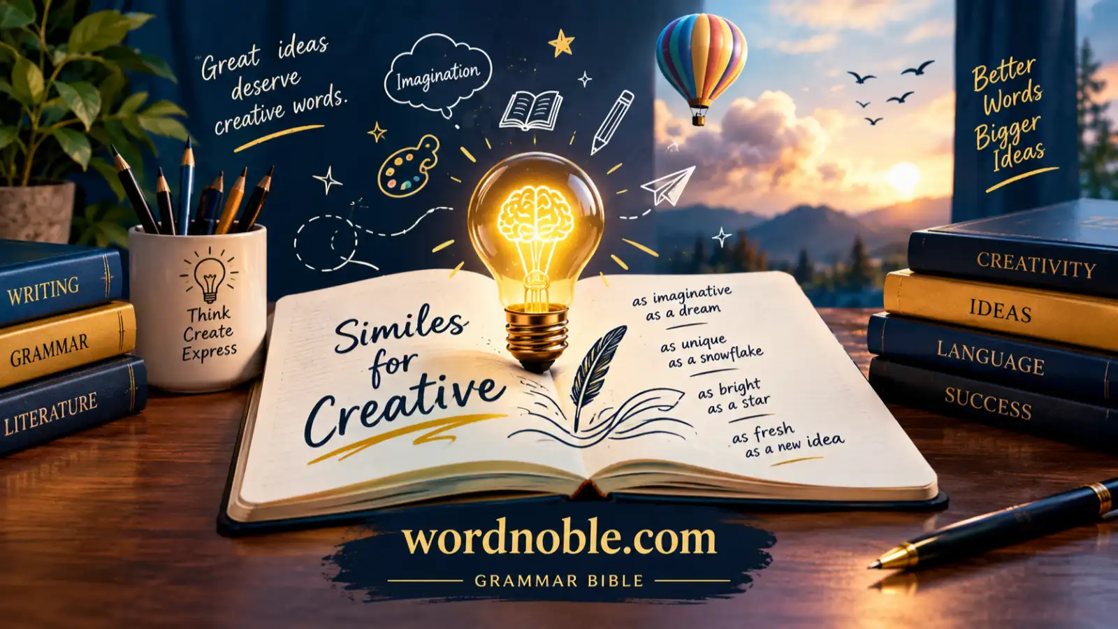 similes for creative