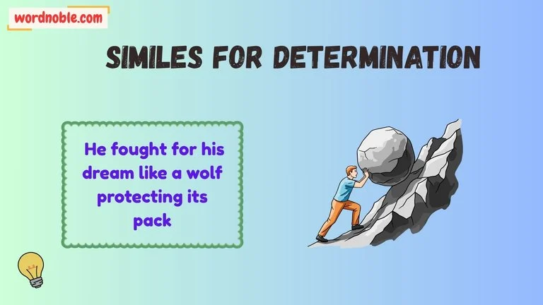 similes for determination