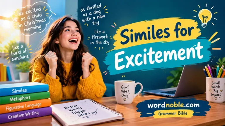 similes for excitement