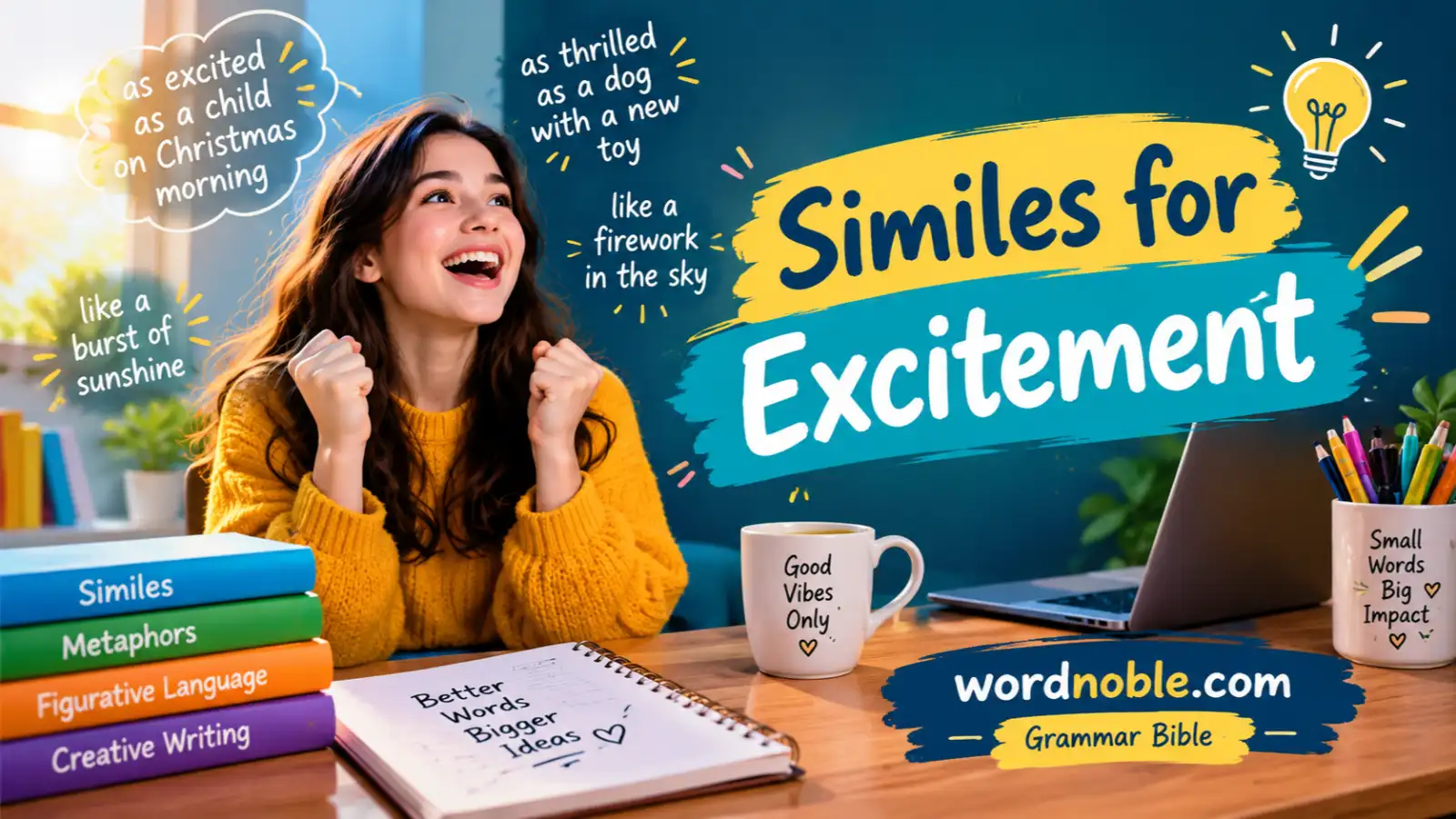 similes for excitement