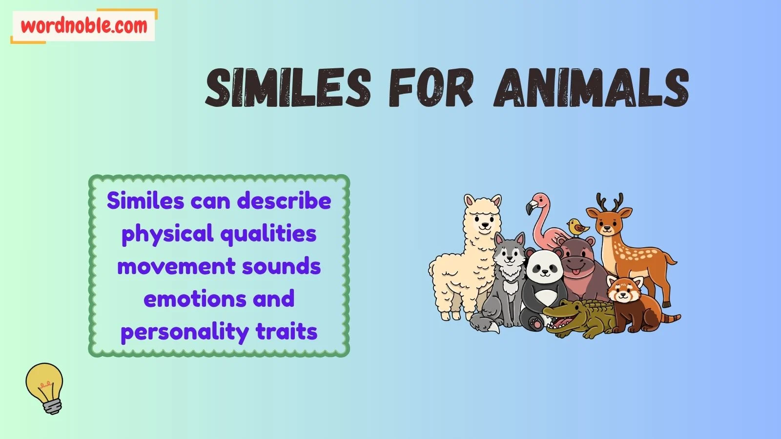 What Are Similes for Animals?