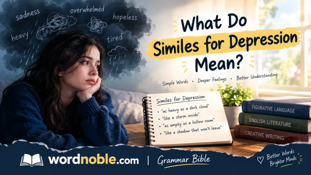 What Do Similes for Depression Mean?