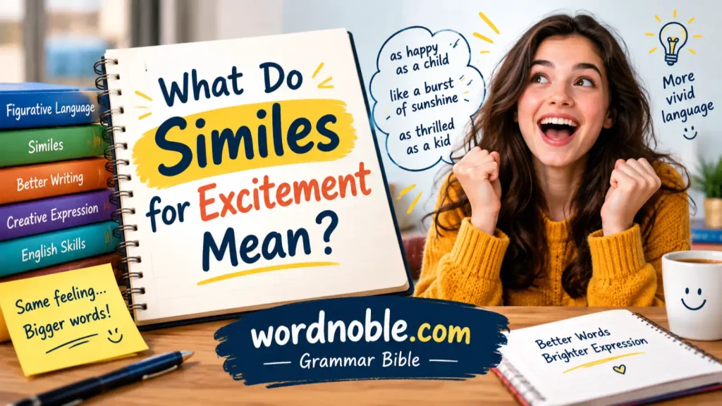 What Do Similes for Excitement Mean?