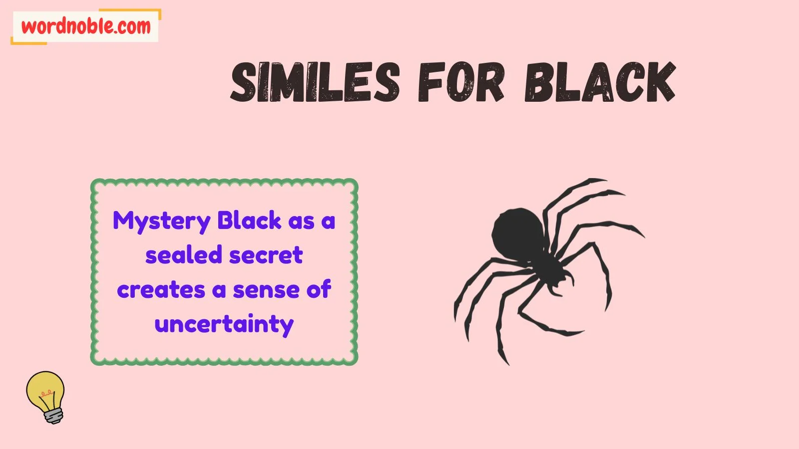 What Does Black Mean in a Simile?