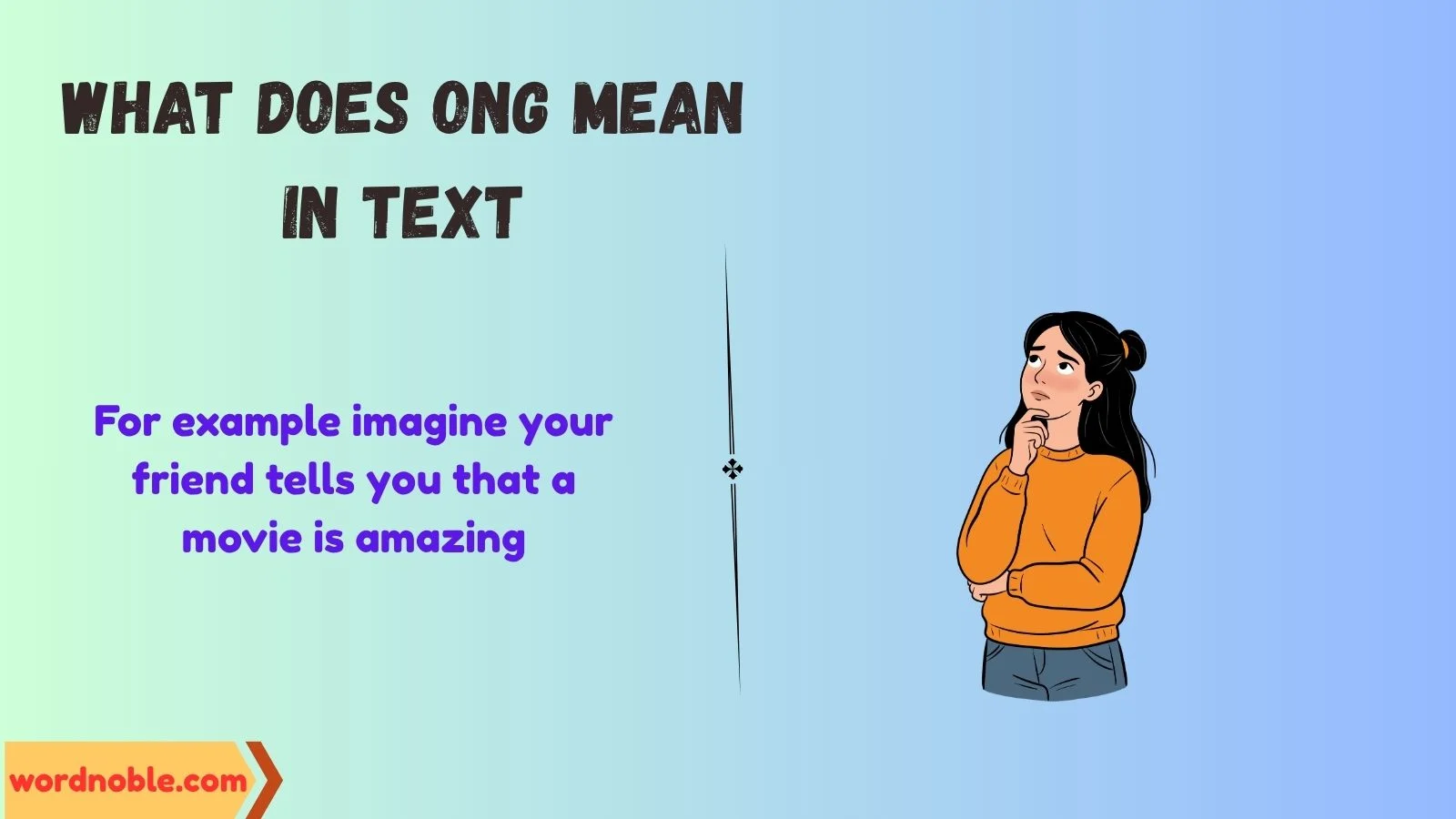 what does ong mean in text