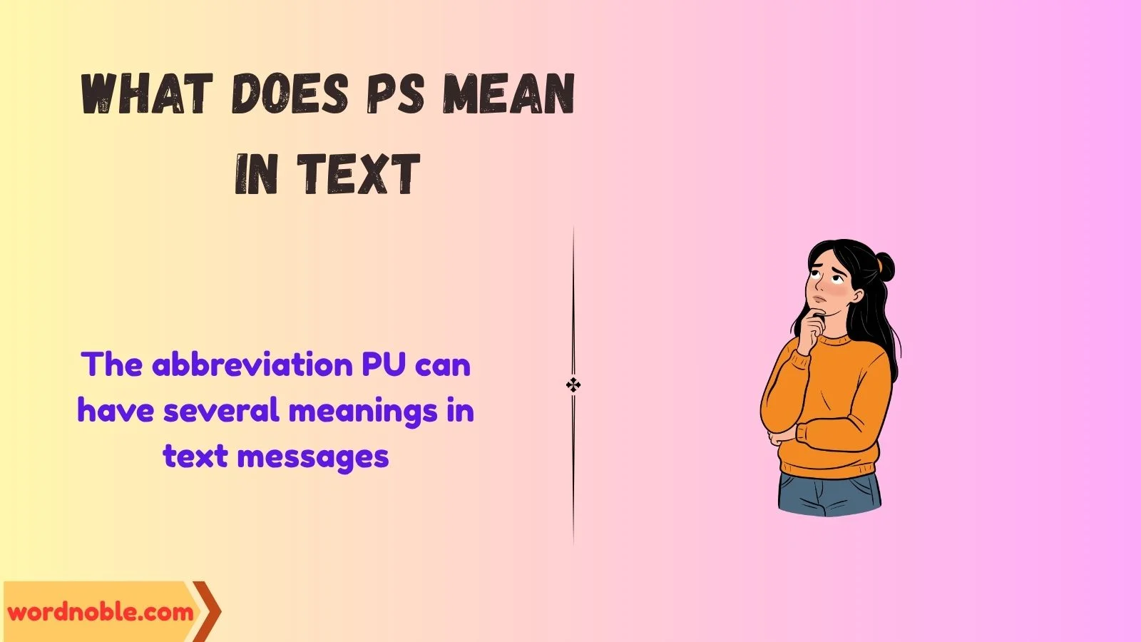 what does pu mean in text