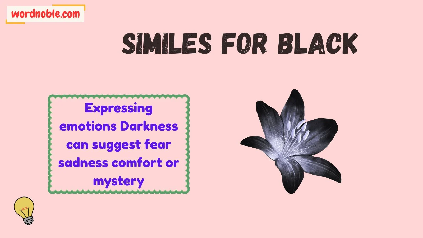 Why Do Writers Use Similes for Black?