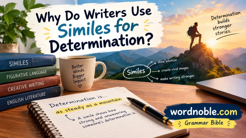 Why Do Writers Use Similes for Determination?