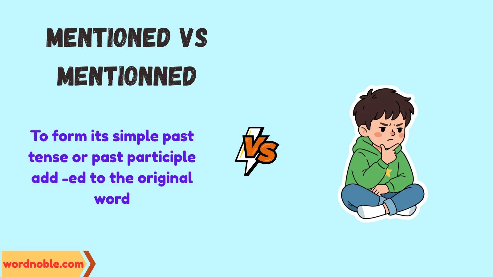 Why Is Mentioned the Correct Spelling?